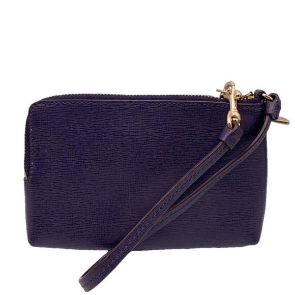 COACH Navy Wristlet - Picture 2 of 8